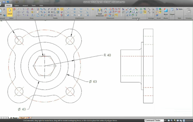 free 2d drafting software